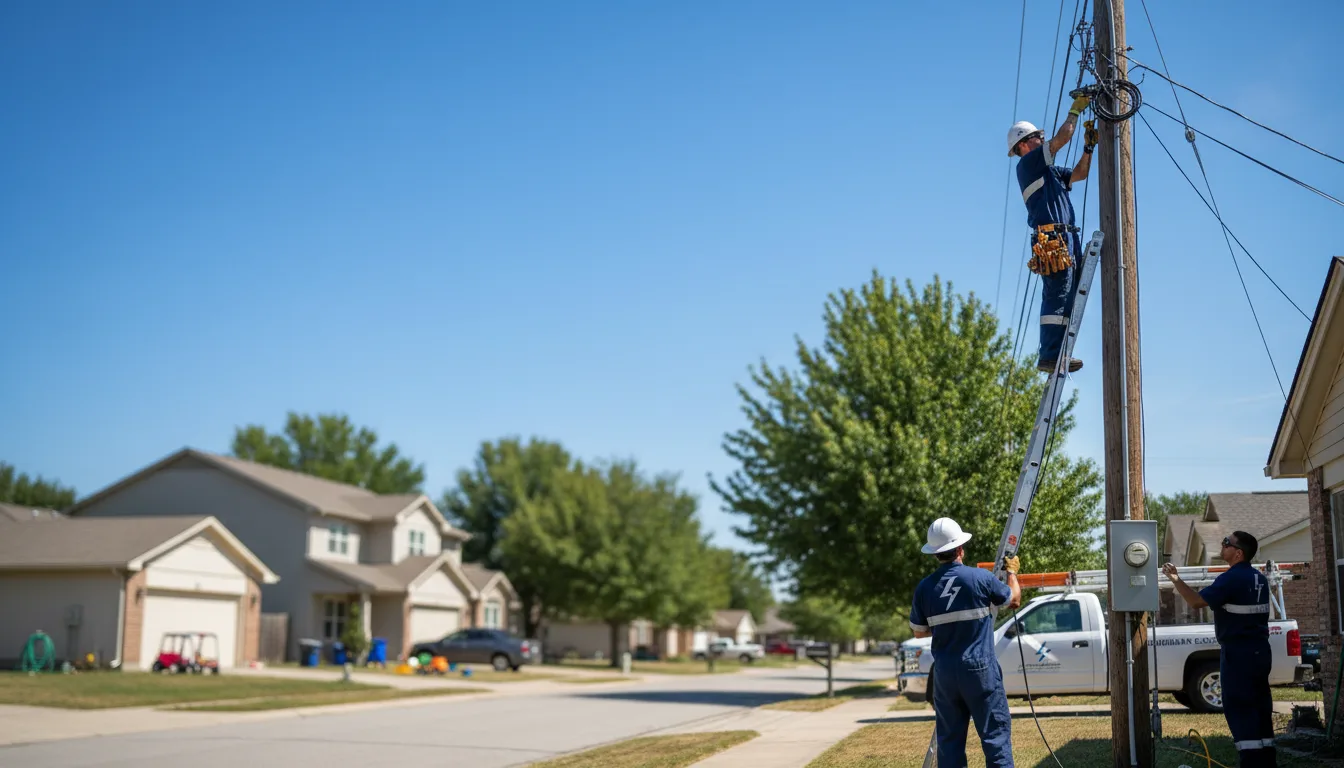 Residential electrician providing installation services in Albers, IL